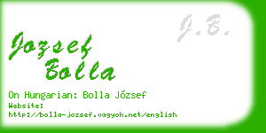 jozsef bolla business card